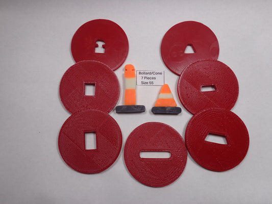 Bollard & Cone Soap Extruder Disc Set – 7 Piece
