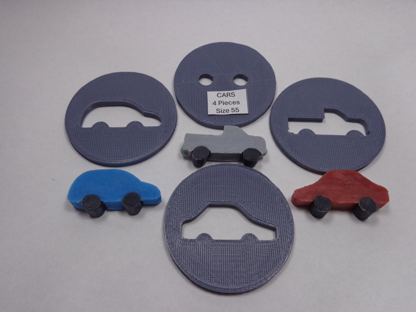 Cars Soap Extruder Disc Set - 4 piece.