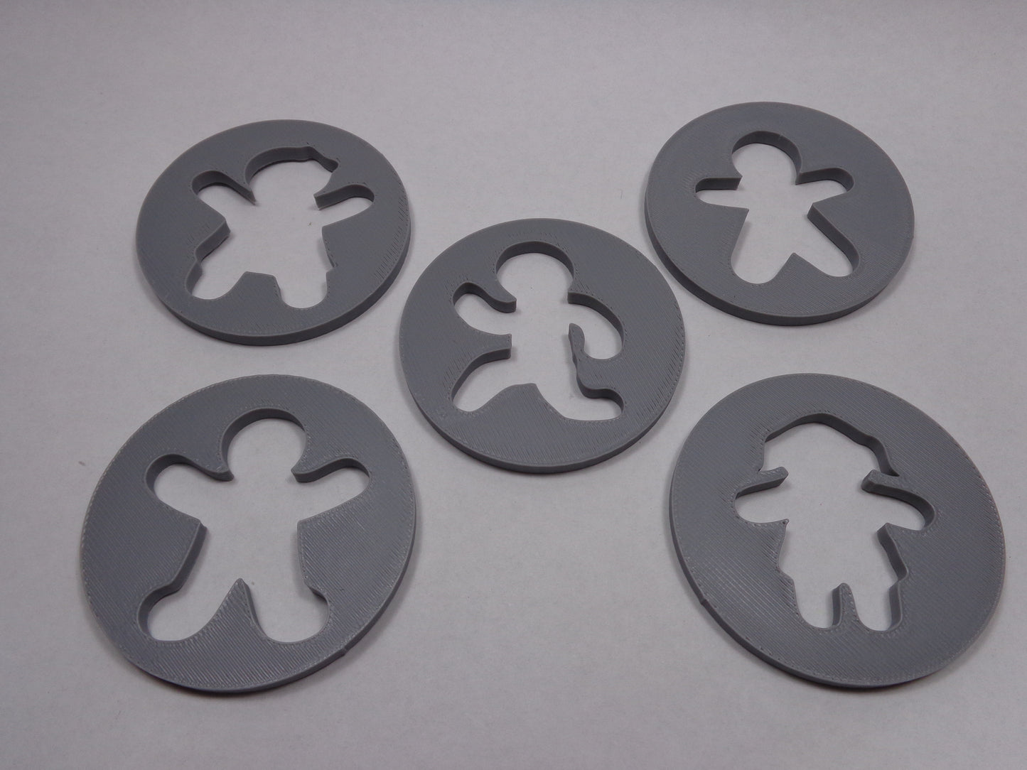 Ginger Bread People Soap Extruder Disc Set-5 piece