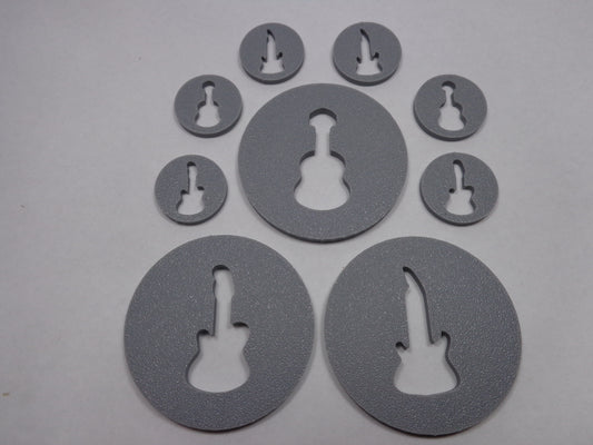 Guitar Soap Extruder Disc Set- 3 piece
