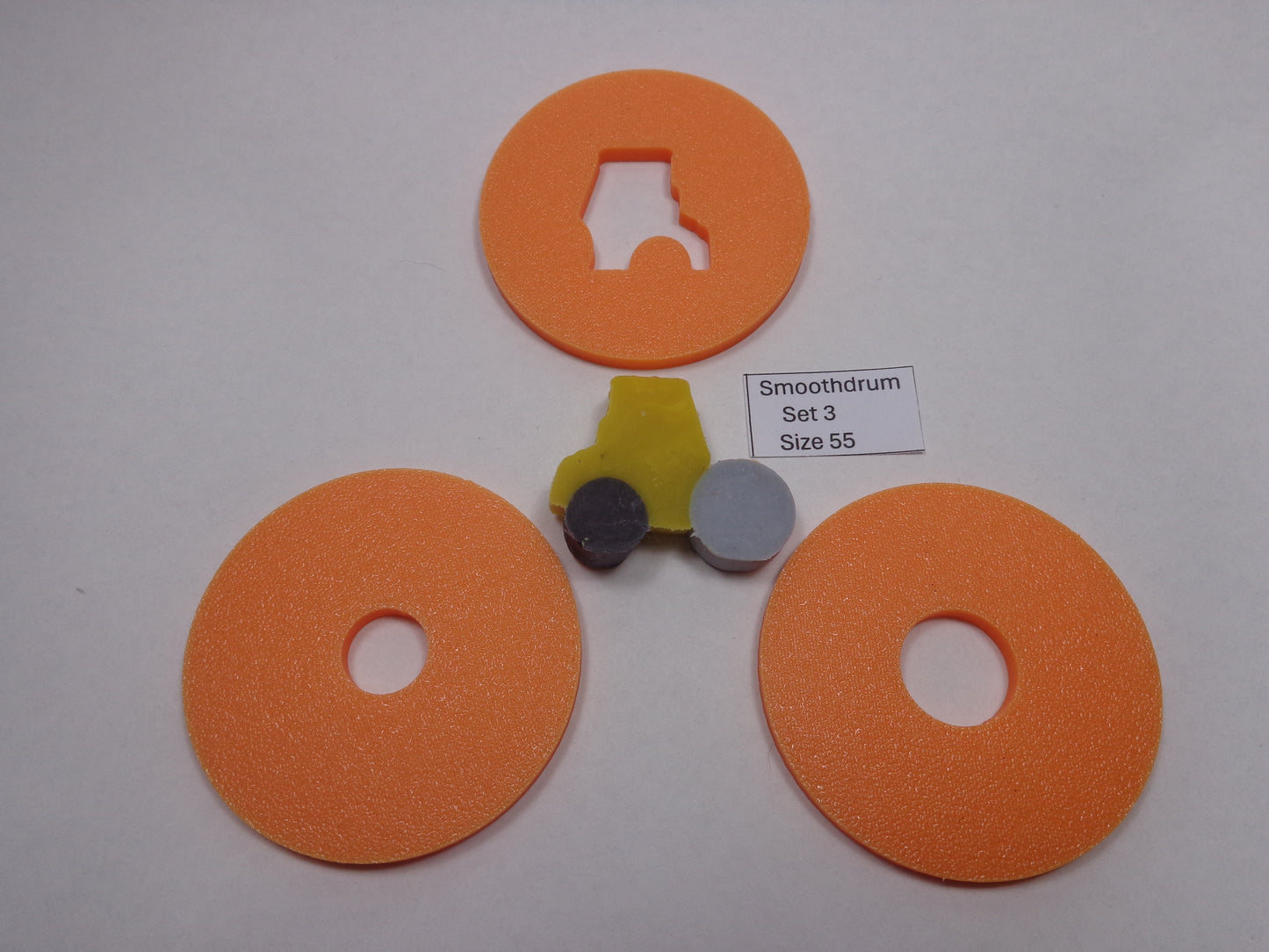 Smooth Drum Roller Soap Extruder Disc Set - 3 piece