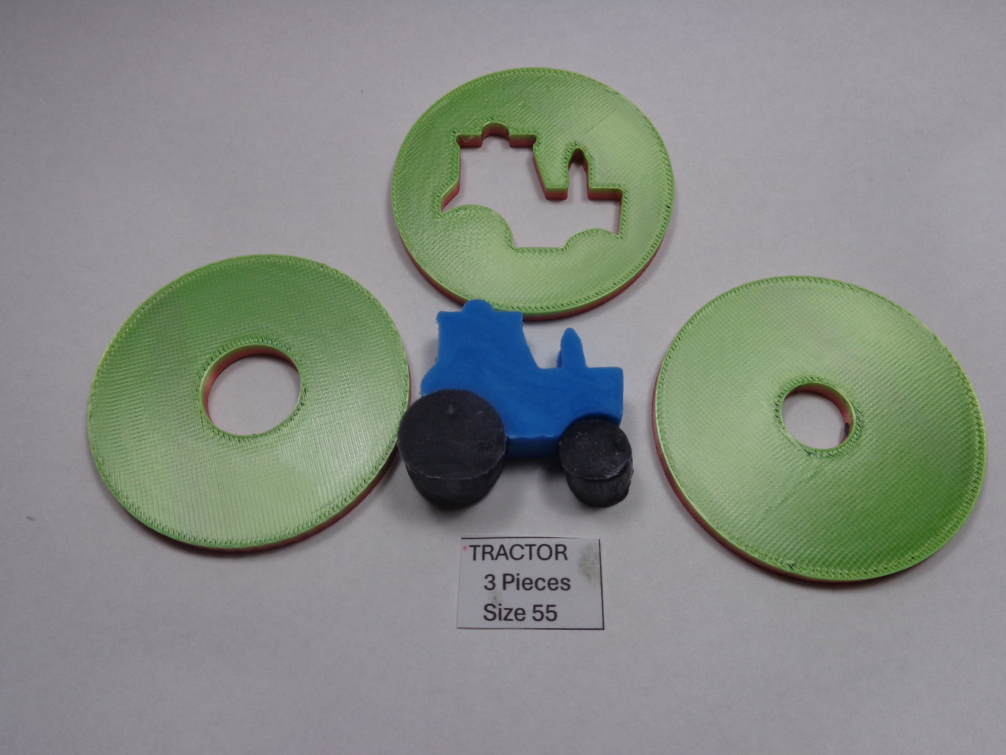Tractor Soap Extruder Disc Set - 3 piece.